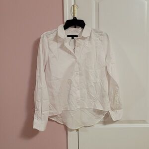 Classic White Long Sleeve Women's Top